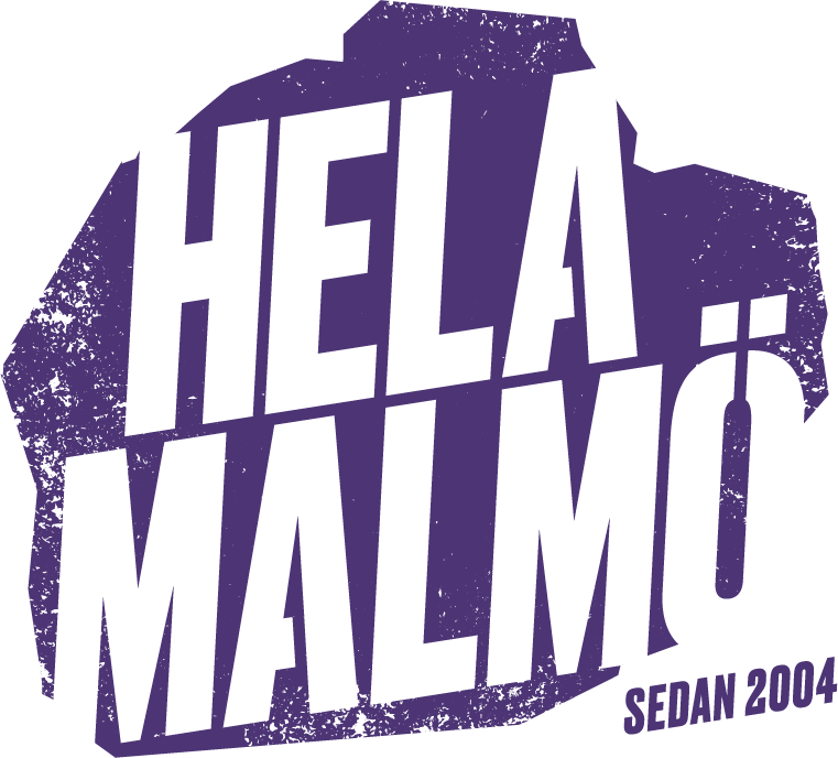 Logo med texten "Hela Malmö, sedan 2004"